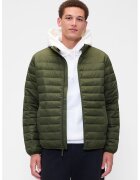 GAP Jacheta pufoasa cu guler si fermoar - Verde aquamarin