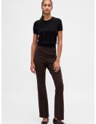 GAP Pantaloni bootcut cu talie inalta - Maro inchis