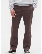 GAP Pantaloni chino cu croiala dreapta - Maro inchis