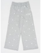 GAP Pantaloni cu imprimeu si talie elastica - Alb/Gri deschis