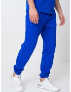 GAP Pantaloni de trening din amestec de bumbac cu logo - Albastru royal