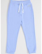 GAP Pantaloni de trening din bumbac cu snur - Albastru pastel