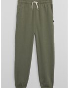GAP Pantaloni de trening din bumbac cu snur - Verde aquamarin