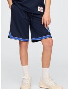 GAP Pantaloni scurti cu buzunare - Albastru royal/Alb optic/Bleumarin