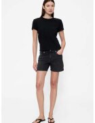 GAP Pantaloni scurti de denim cu talie inalta - Negru