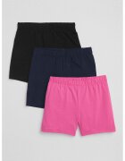 GAP pantaloni scurti de jerseu - 3 perechi - Negru/Roz/Bleumarin