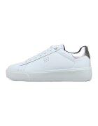 GAP Pantofi sport de piele ecologica cu logo - Alb