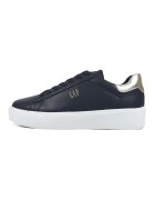 GAP Pantofi sport de piele ecologica cu logo - Negru