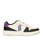 GAP Pantofi sport de piele ecologica cu model colorblock - Negru/Alb murdar/Ametist
