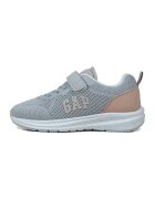 GAP Pantofi sport de plasa cu banda velcro - Gri/Roz prafuit