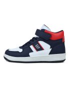 GAP Pantofi sport mid-cut din piele ecologica - Rosu/Alb/Bleumarin