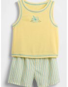 GAP Pijama fara maneci - Galben pai/Albastru