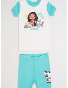 GAP Pijama scurta cu Moana - Alb/Rosu stins/Verde persan