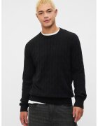 GAP Pulover cu model torsade CashSoft - Negru