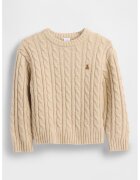GAP Pulover lejer cu torsade - Maro nisip