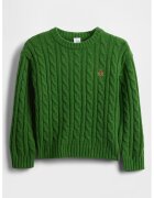 GAP Pulover lejer cu torsade - Verde