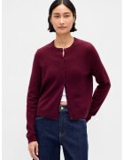 GAP Pulover slim fit cu nasturi - Visiniu