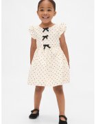 GAP Rochie evazata cu buline - Negru/Crem