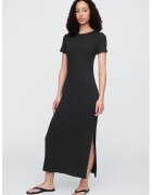 GAP Rochie lunga din amestec de modal si bumbac - Negru