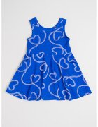 GAP Rochie scurta de bumbac - Alb/Albastru royal