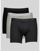 GAP Set de boxeri cu banda logo in talie - 3 perechi - Negru/Gri