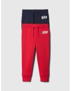 GAP Set de pantaloni de trening din amestec de bumbac - 2 perechi - Rosu/Bleumarin