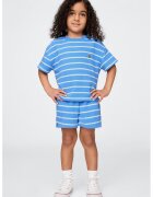 GAP Set de tricou si pantaloni scurti cu model in dungi - 2 piese - Albastru pastel