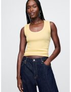 GAP Top slim fit striat - Galben
