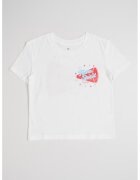 GAP Tricou cu decolteu la baza gatului - cu imprimeu - Rosu/Alb/Albastru deschis