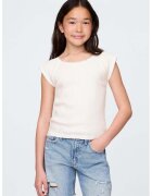 GAP Tricou cu decolteu rotund - Alb murdar
