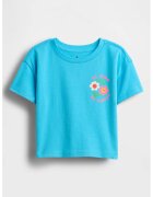 GAP Tricou cu detaliu grafic - Albastru aquamarin