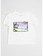 GAP Tricou cu imprimeu grafic - Alb/Lila