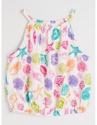 GAP Tricou cu imprimeu grafic - Alb/Verde/Fucsia