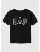 GAP Tricou cu imprimeu logo - Alb/Negru