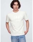 GAP Tricou cu imprimeu logo pe piept - Alb murdar