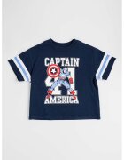 GAP Tricou cu imprimeu Marvel - Bleumarin