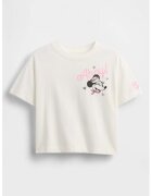 GAP Tricou cu imprimeu Minnie Mouse - Alb/Negru/Roz