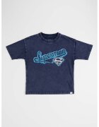 GAP Tricou cu imprimeu superman - Bleumarin