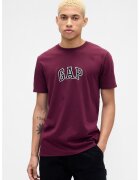 GAP Tricou de bumbac cu aplicatie logo - Visiniu