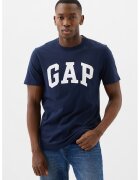 GAP Tricou de bumbac cu imprimeu logo - Bleumarin