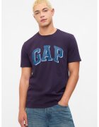 GAP Tricou de bumbac cu imprimeu logo - Violet