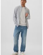 GAP Tricou de bumbac cu logo - Alb murdar