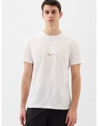 GAP Tricou de bumbac cu logo - Alb optic