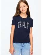 GAP Tricou de bumbac cu logo - Bleumarin