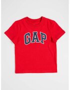 GAP Tricou de bumbac cu logo - Rosu inchis