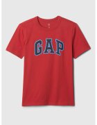 GAP Tricou din bumbac cu imprimeu logo - Rosu/Albastru