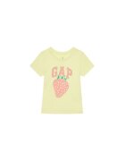 GAP Tricou pentru fete 710285-03 - Bumbac - Galben - Galben