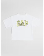 GAP Tricou supradimensionat cu imprimeu logo - Galben pai/Alb optic
