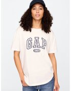 GAP Tricou supradimensionat de bumbac organic - Crem