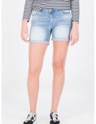 Garcia Pantaloni scurti slim fit din denim - cu aspect decolorat Rachelle - Albastru deschis